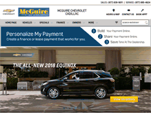 Tablet Screenshot of mcguirechevy.com